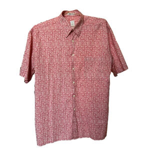 Burma Bibas Hawaiian Size Large Shirt “60 Singles Lawn” Short Sleeve Button Down